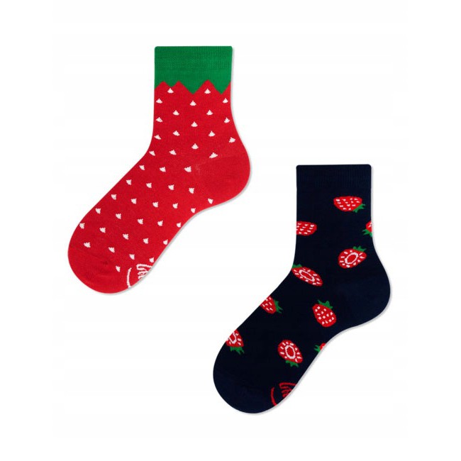 Barevné ponožky STRAWBERRIES jahody 27-30 megamix.shop