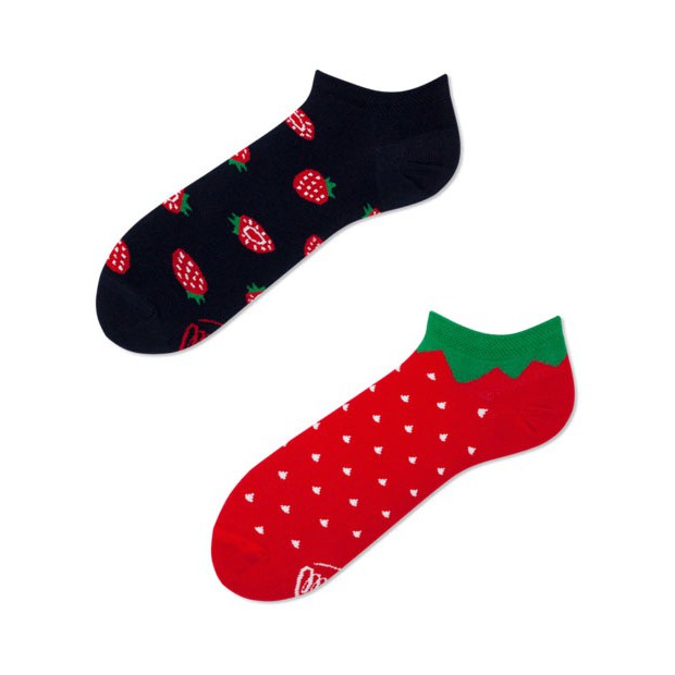 Barevné ponožky STRAWBERRIES jahody 39-42 nízké megamix.shop