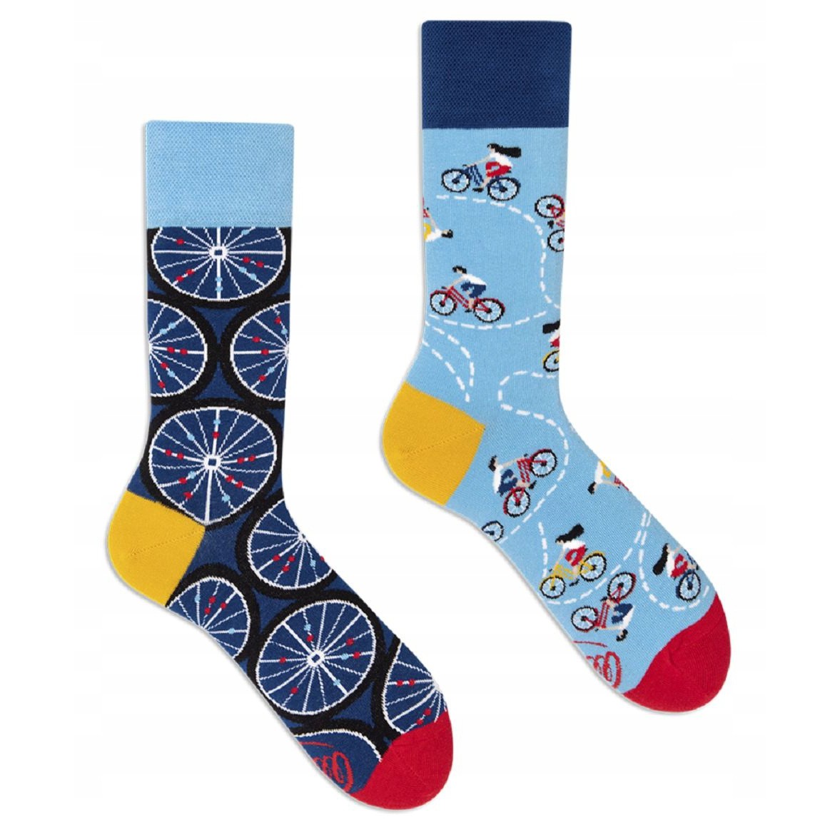 Barevné ponožky BICYCLES kola cyklisté kola 43-46 megamix.shop