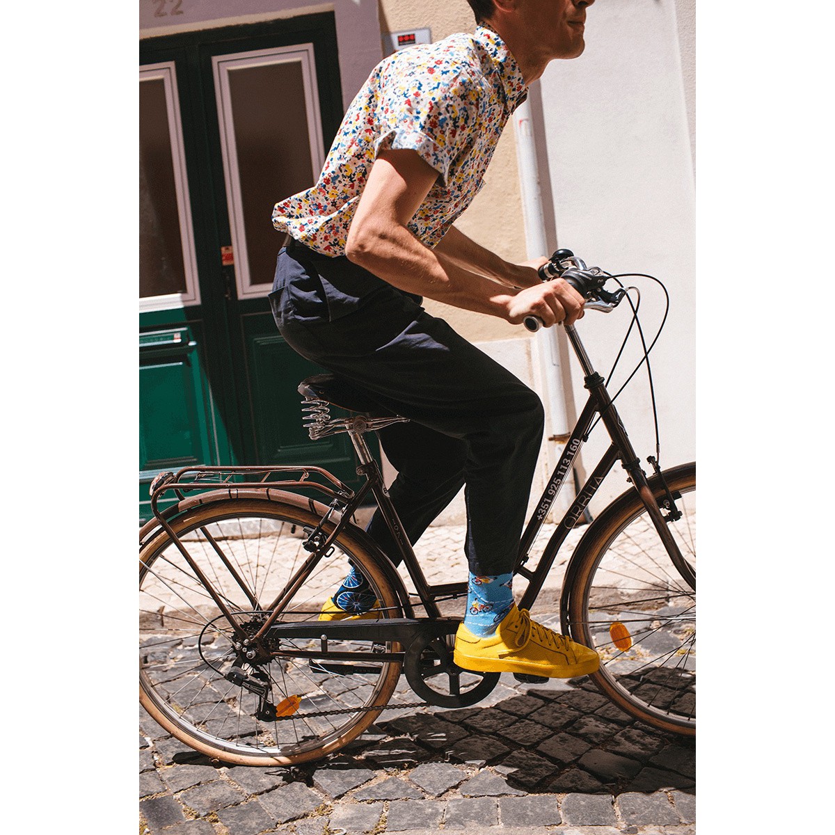 Barevné ponožky BICYCLES kola cyklisté kola 43-46 megamix.shop
