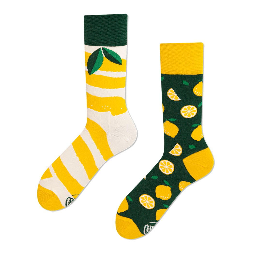 Barevné ponožky LEMON citron lístky 39-42 megamix.shop