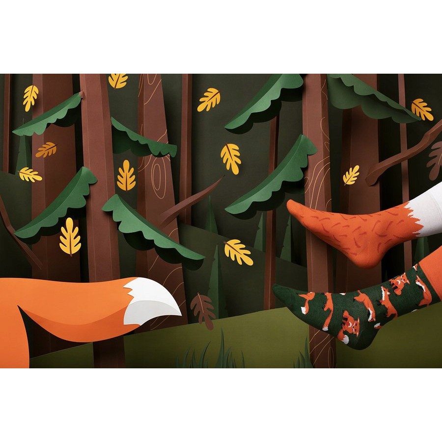 Barevné ponožky RED FOX červená liška 35-38 megamix.shop