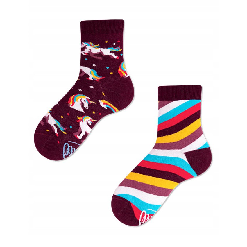 Barevné ponožky UNICORN jednorožec 31-34 megamix.shop