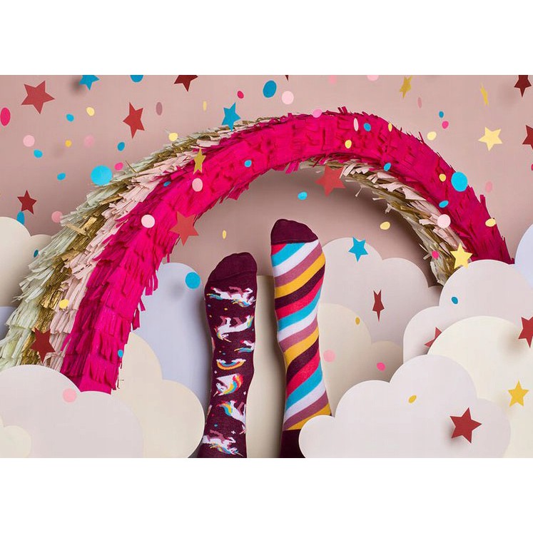 Barevné ponožky UNICORN jednorožec 31-34 megamix.shop