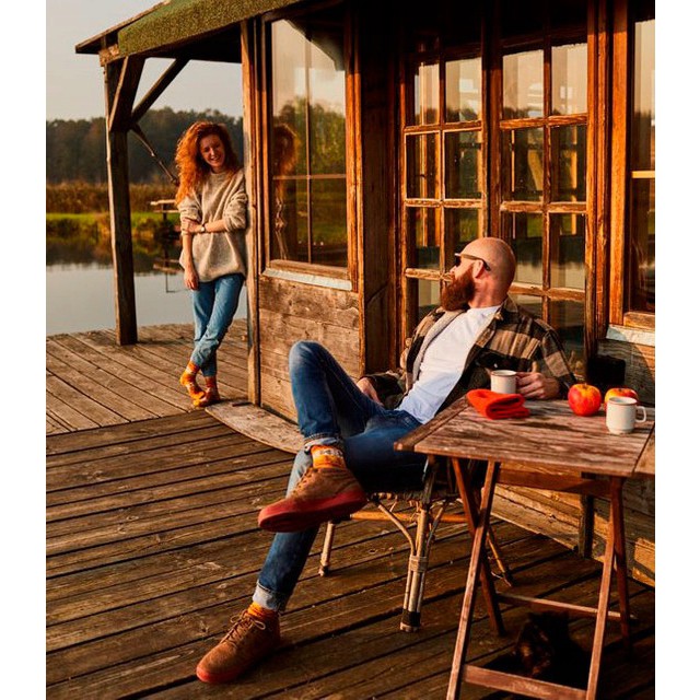 Barevné ponožky WARM FOX lišky 35-38 megamix.shop